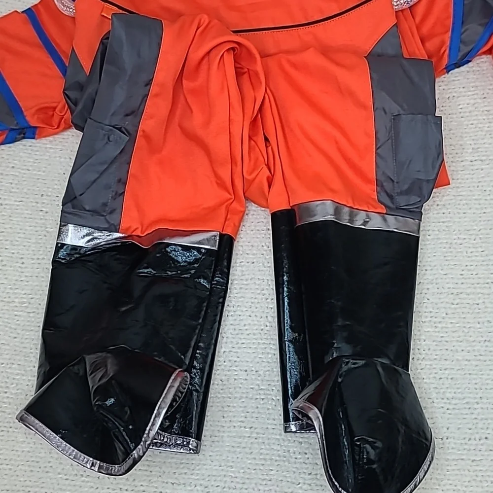 Teetot Astronaut Kids'/Childs' Halloween Jumpsuit/Costume Helmet Org/Blk Multi